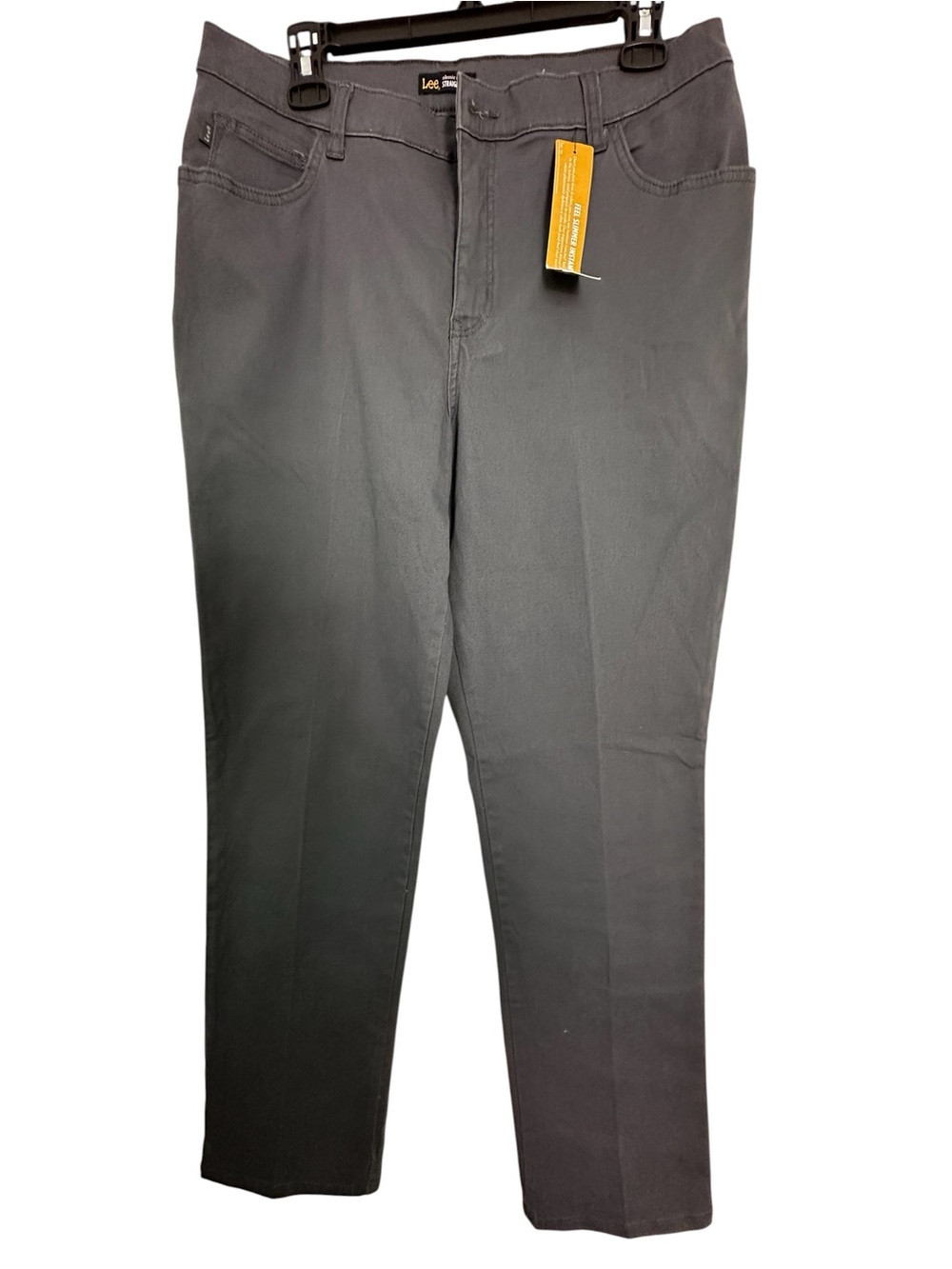 Lee Straight Leg Pants in Charcoal